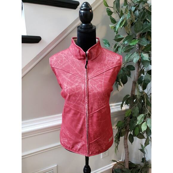 Weatherproof Women's Vest Size L Red Zip Front Sleeveless Winter Outerwear - Picture 1 of 13